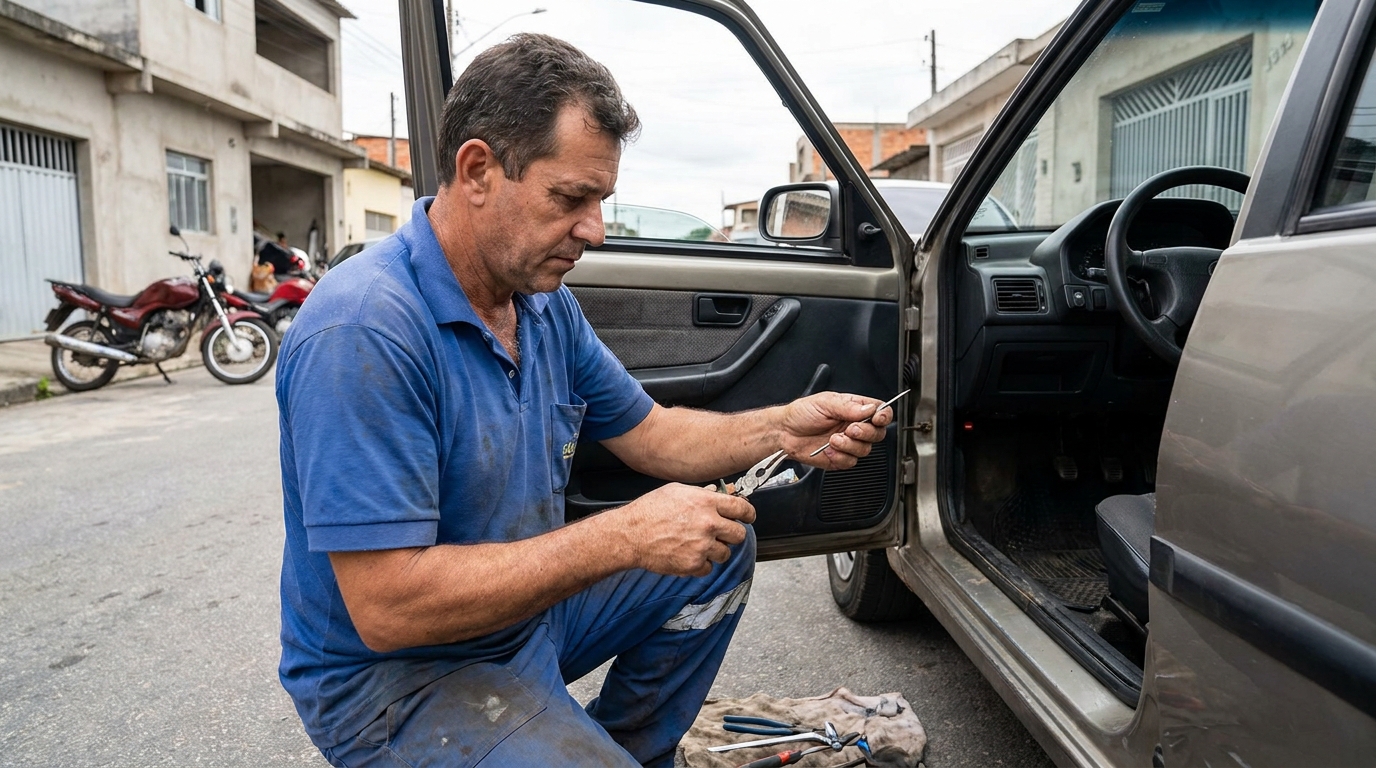 Serviço de Extração de Chave Quebrada no Codim, Campos dos Goytacazes‑RJ