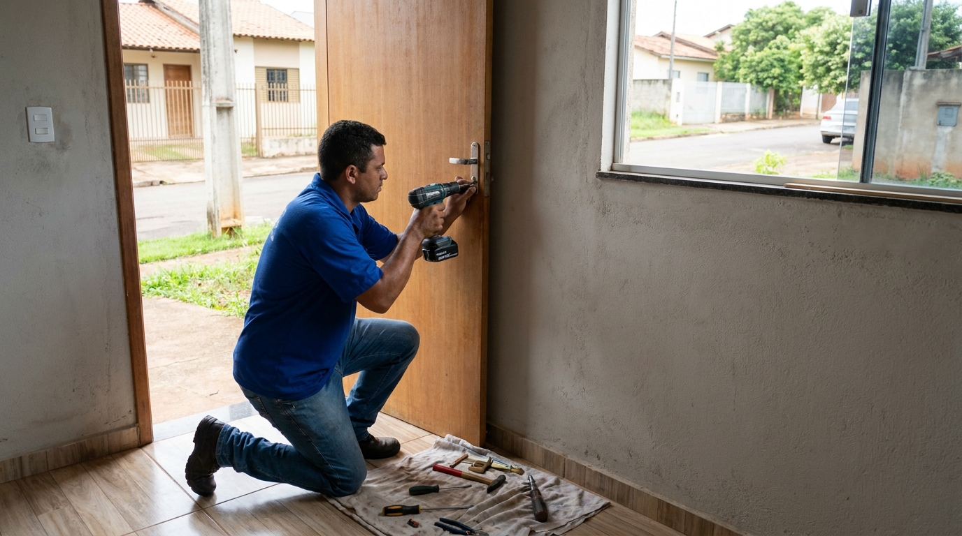 Instalação de Fechadura Residencial profissional na Morada da Lua, Campos dos Goytacazes‑RJ