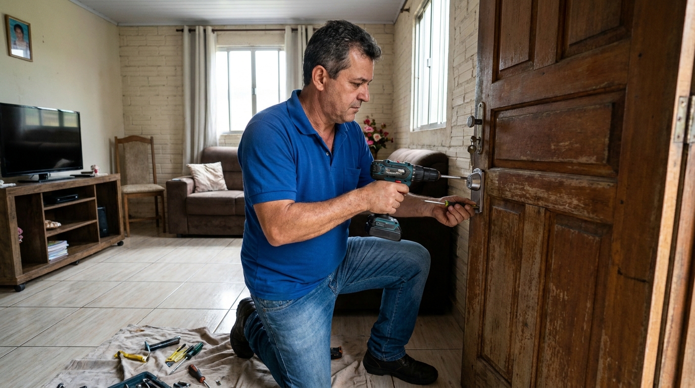Serviço de Instalação de Fechadura Residencial na Morada da Lua, Campos dos Goytacazes‑RJ