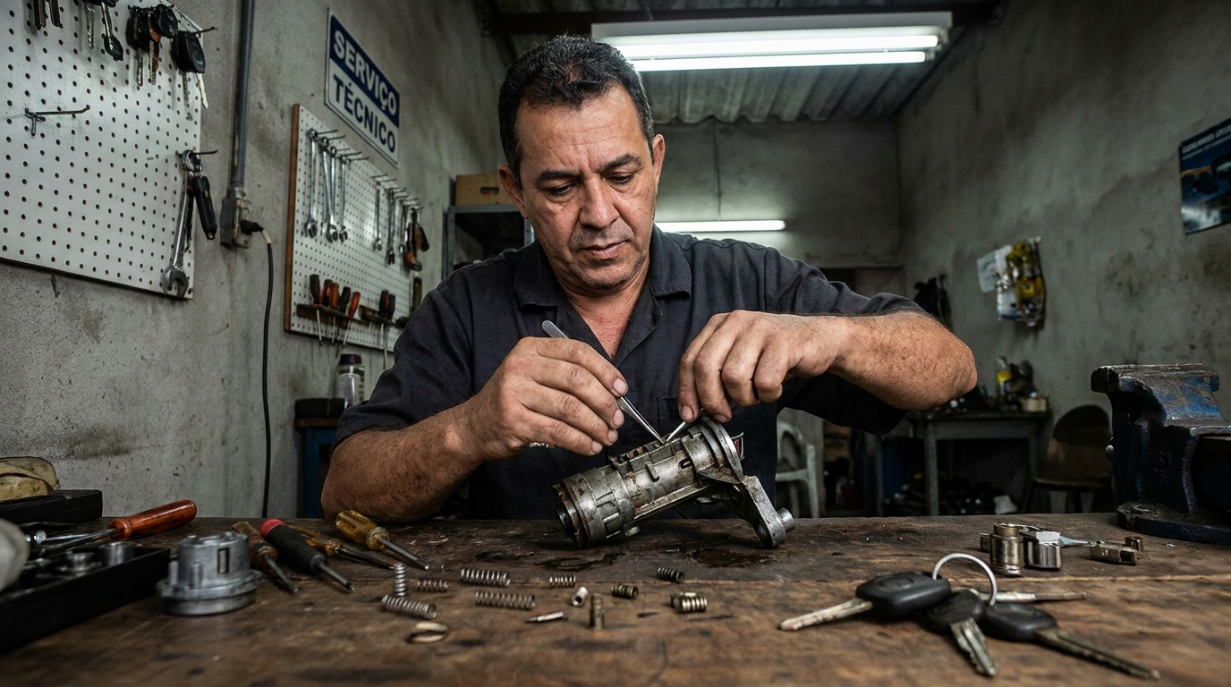 Troca de Segredo do Miolo da Porta profissional no Codim, Campos dos Goytacazes‑RJ